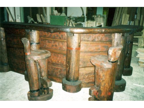 Hokery barowe drewniane