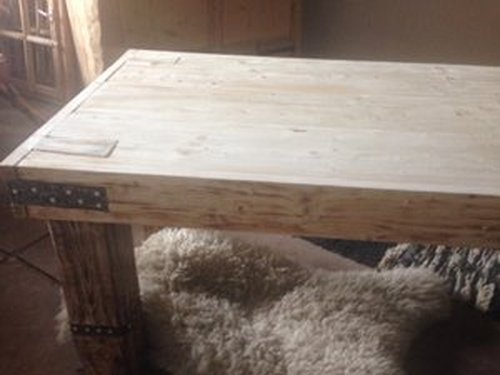 STÓŁ COUNTRY Z KRZESŁAMI LITEGO DREWNA - sprzedany