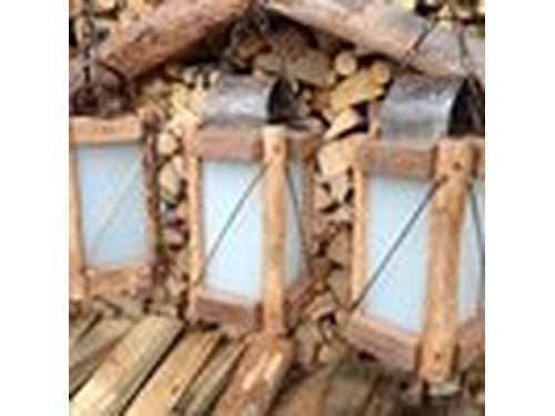 LAMPY , LAMPIONY Z DREWNA , SZKŁA I METALU