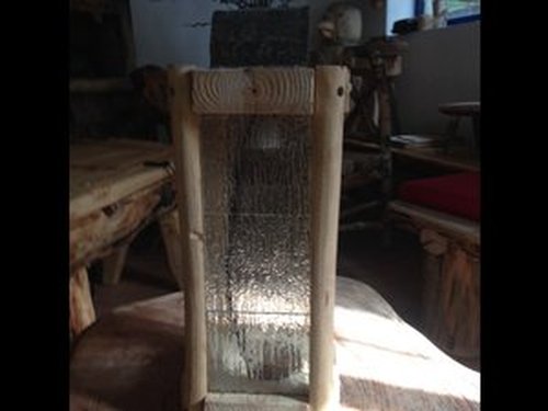 LAMPA - LAMPION DREWNIANY Dostępne 2 sztuki